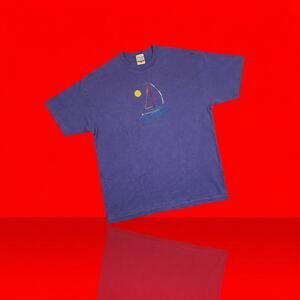 Vintage Sutton's Sportswear XL Put-In-Bay Sailboat T-Shirt Single Stitch NWT